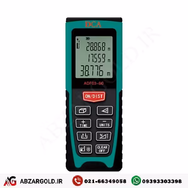 متر لیزری 80 متری دی سی ای مدل ADF 03-80