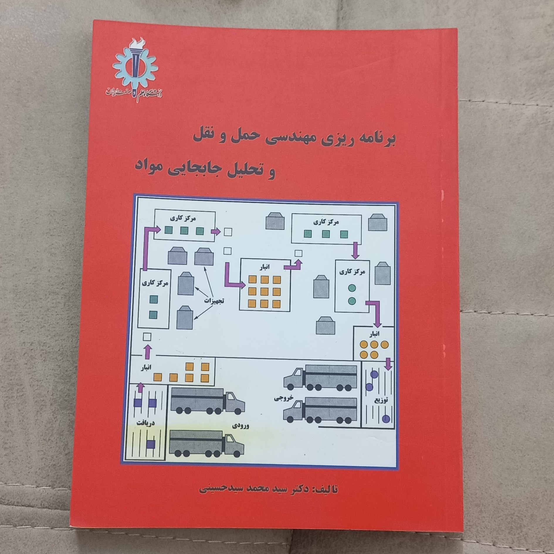 کتاب برنامه ریزی مهندسی حمل و نقل و تحلیل جا به جایی مواد اثر محمد سید حسینی نشر دانشگاه علم و صنعت ایران
