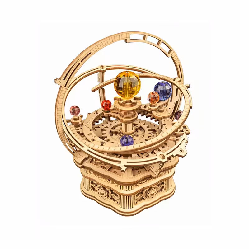 پازل چوبی ROKR مدل موزیک باکس مکانیکی طرح شب پرستارهROKR Starry Night AMK51