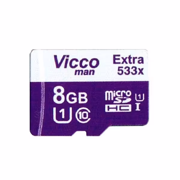 کارت حافظه میکرو 8 گیگ ویکومن Vicco Man Extra 533X U1 80MBps بدون خشاب
