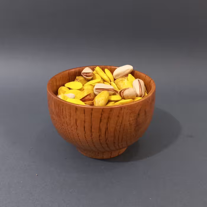 پیاله چوبی آجیل خوری پیاله چوبی شکلات خوری چوب گردو
