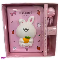 دفتر مدل اسکوییشی طرح خرگوش به همراه خودکار کد 2024s