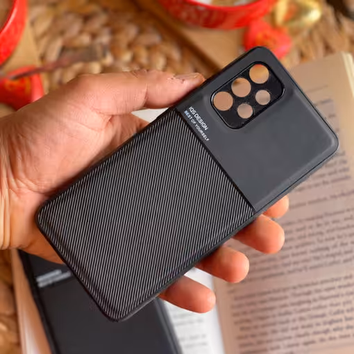 قاب موبایل سامسونگ تکسچر کلاسیک مشکی