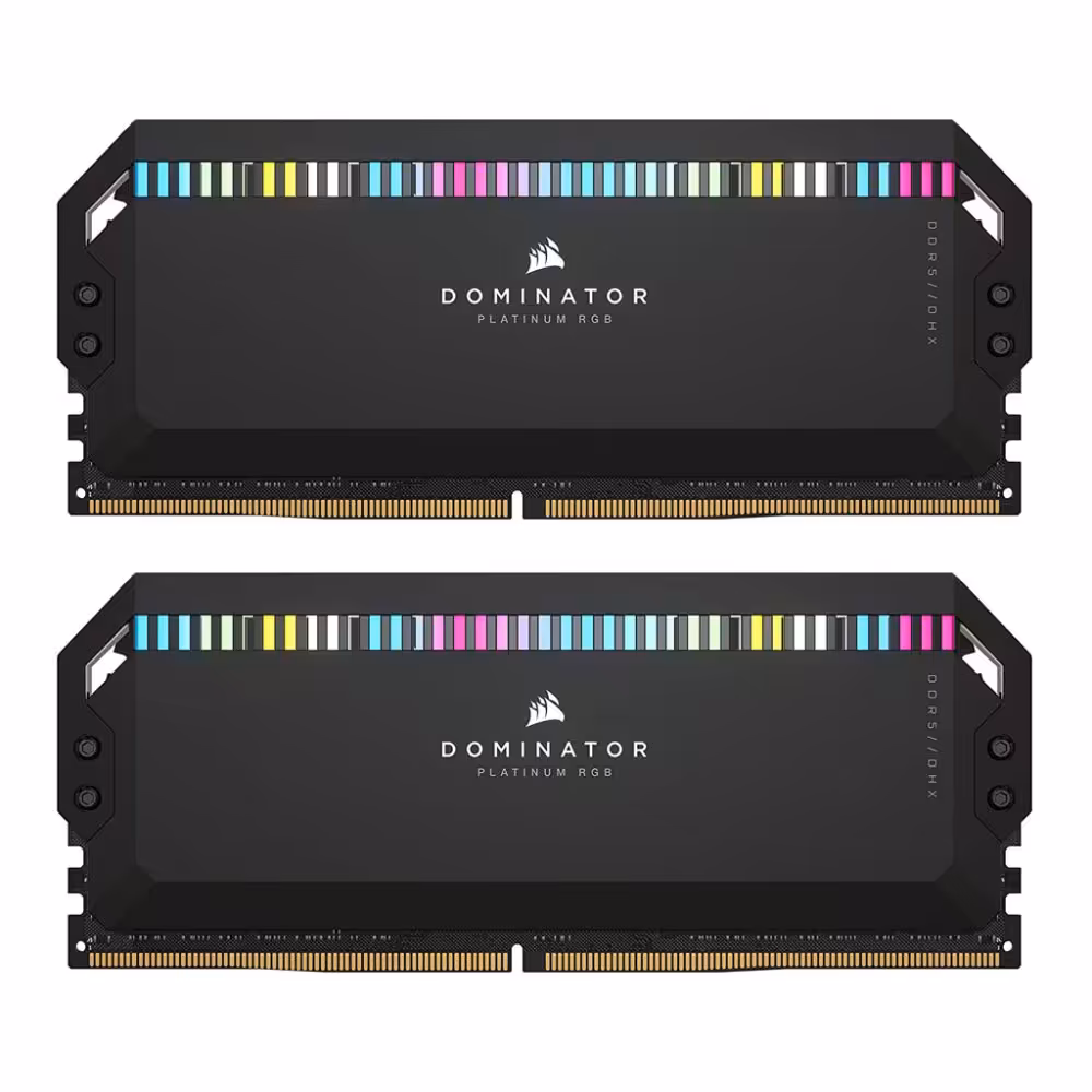 رم دسکتاپ کورسیر RAM CORSAIR DDR5 32GB(2x16GB) 5200Mhz DOMINATOR PLATINUM RGB