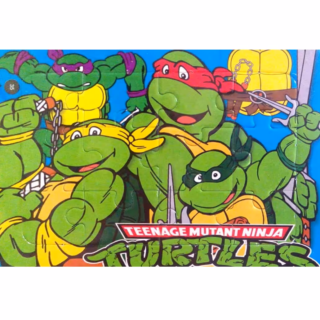 جورچین لاکپشت های نینجا - پازل فانتزی 12 تکه رقعی - پشت رنگ آمیزی - شماره 35