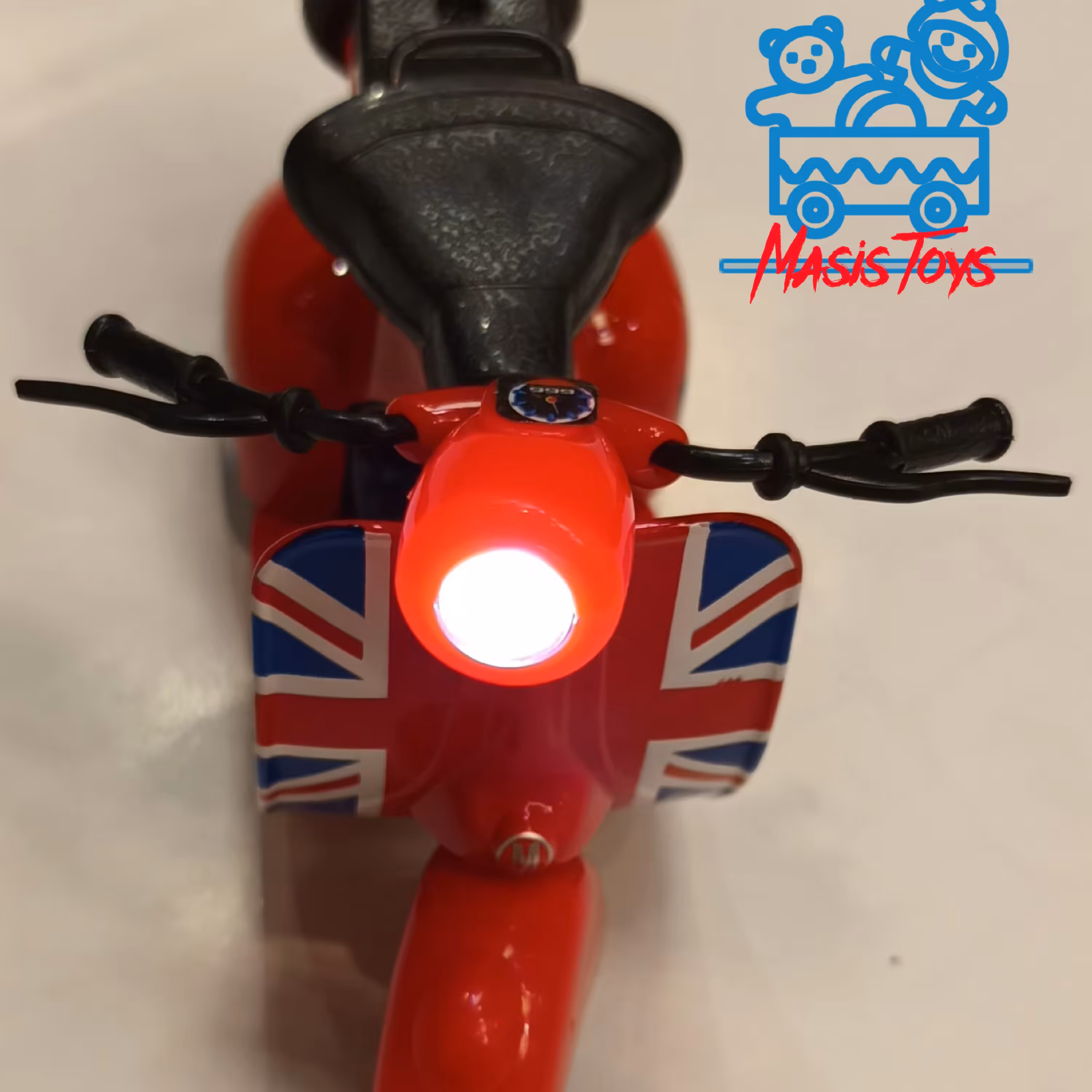 ماکت فلزی وسپا عقبکش صدا وچراغدار فرمان متحرک جنس خوب وارداتی مناسب برای دکور یا بازی