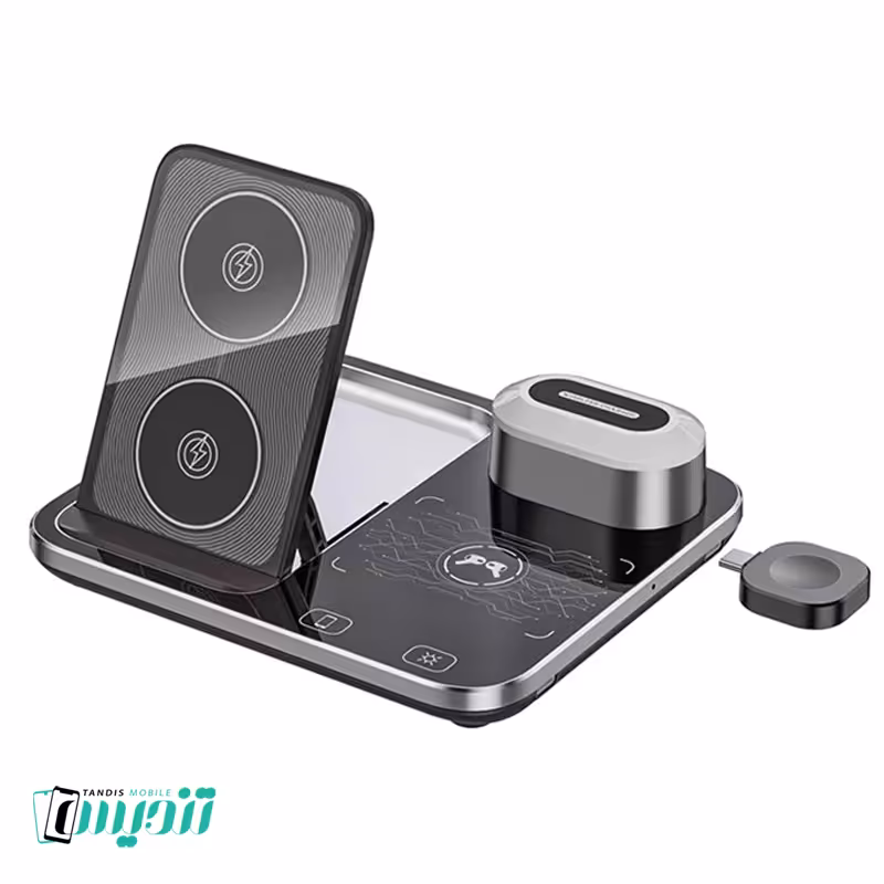 شارژر رومیزی گرین لاین مدل Wireless Charging Station2 4 in 1 - زنگوله