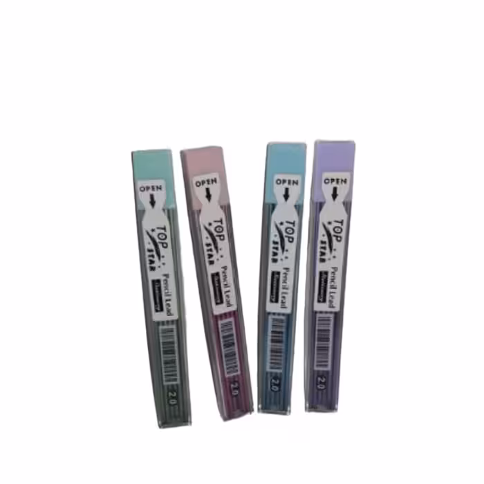 نوک شماره 2میل بلند بدنه رنگی مشکی 12 عددی