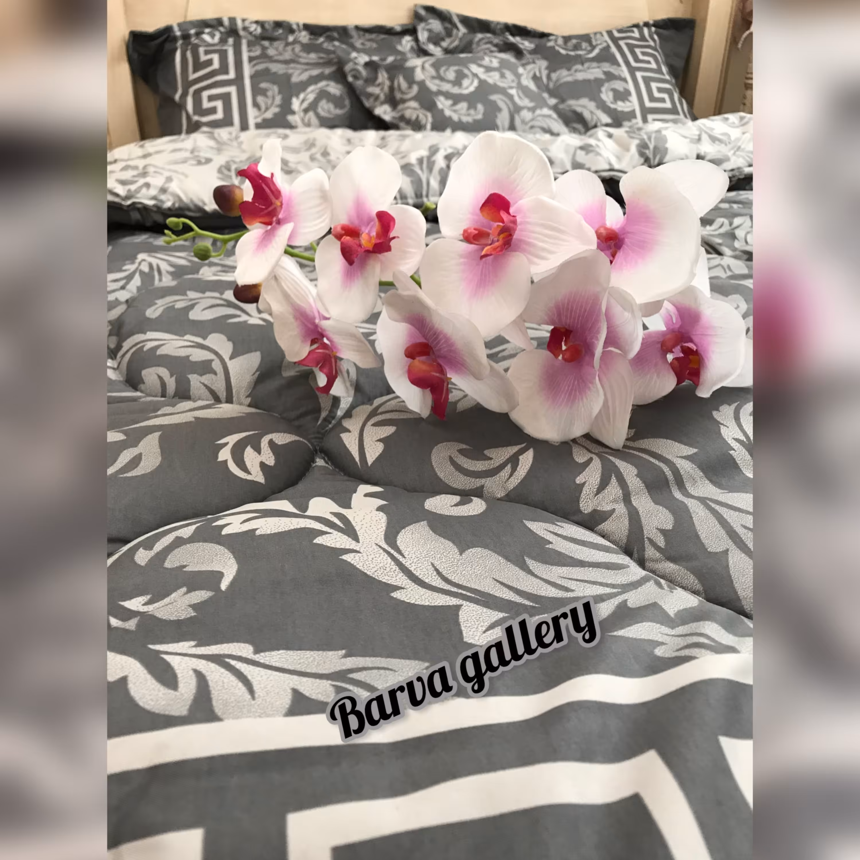 ست کاوری روتختی دونفره طرح ورساچه برواگالری با جنس 100 درصد نخ پنبه و کیفیت عالی