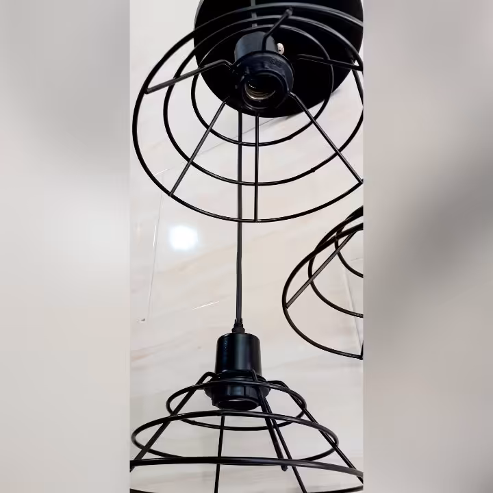لوستر سه شعله طرح مخروطی کوچک