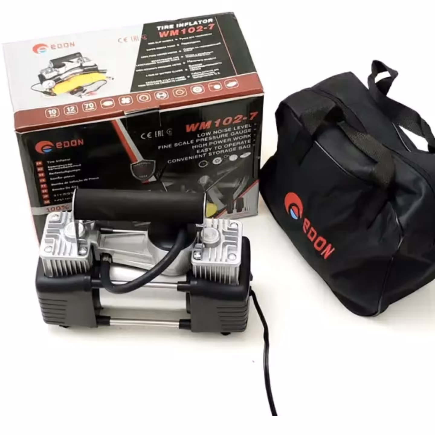 کمپرسور باد فندکی پمپ باد فندکی ادون EDON مدل 7-102