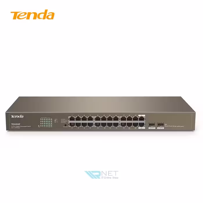 سوئیچ شبکه 24 پورت گیگابیت تندا مدل TEG1024F