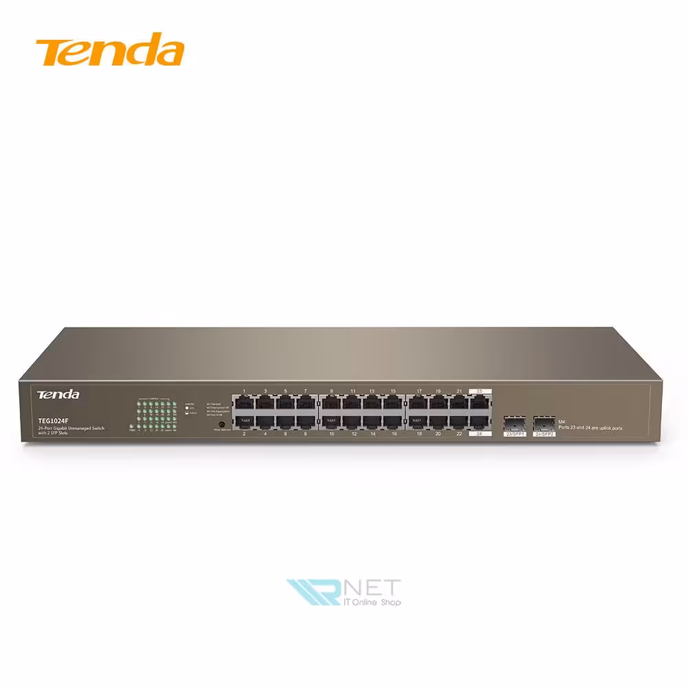 سوئیچ شبکه 24 پورت گیگابیت تندا مدل TEG1024F