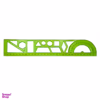 خط کش 30 سانتی متر مدل ژله ای کد 21