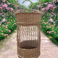 سبد دوطبقه جای سیب زمینی و پیاز تضمین کیفی گرد25در ارتفاع  حدودا 50سانت  (هزینه ارسال با مشتری )