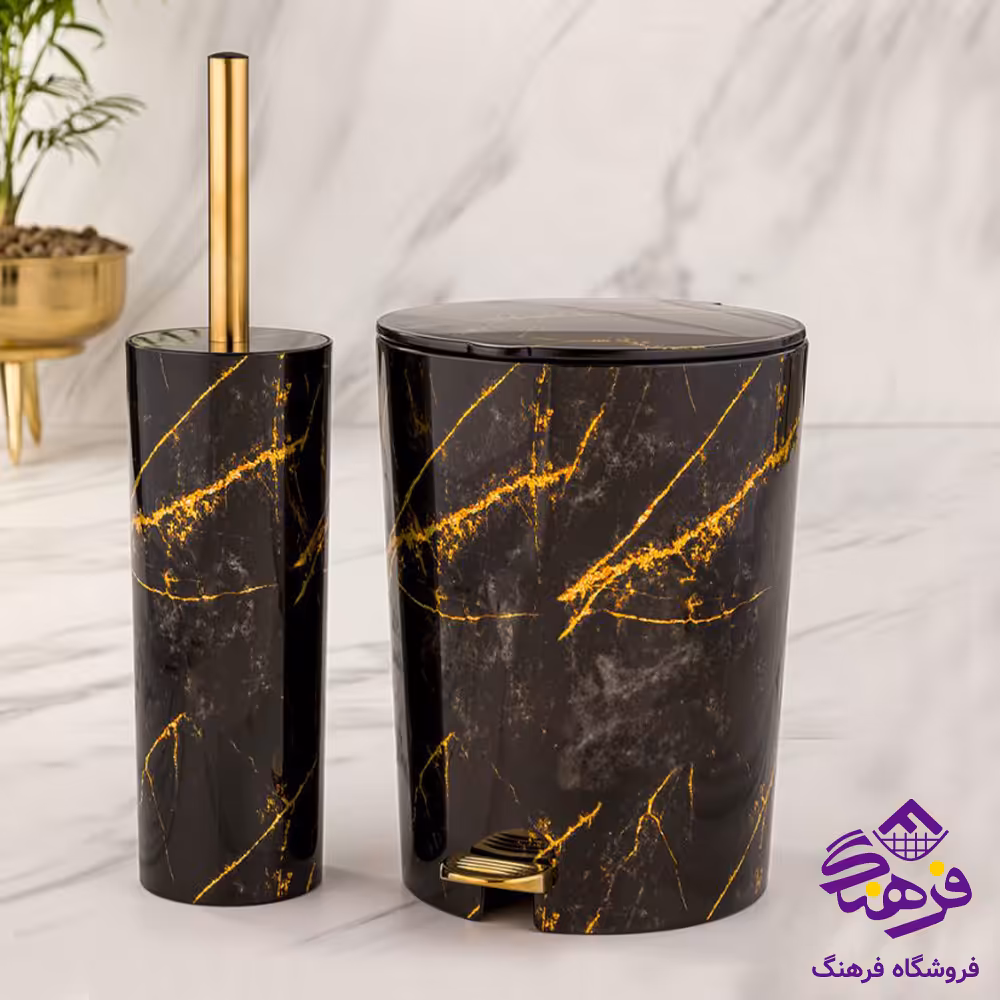 سطل و فرچه لیمون طرح ماربل