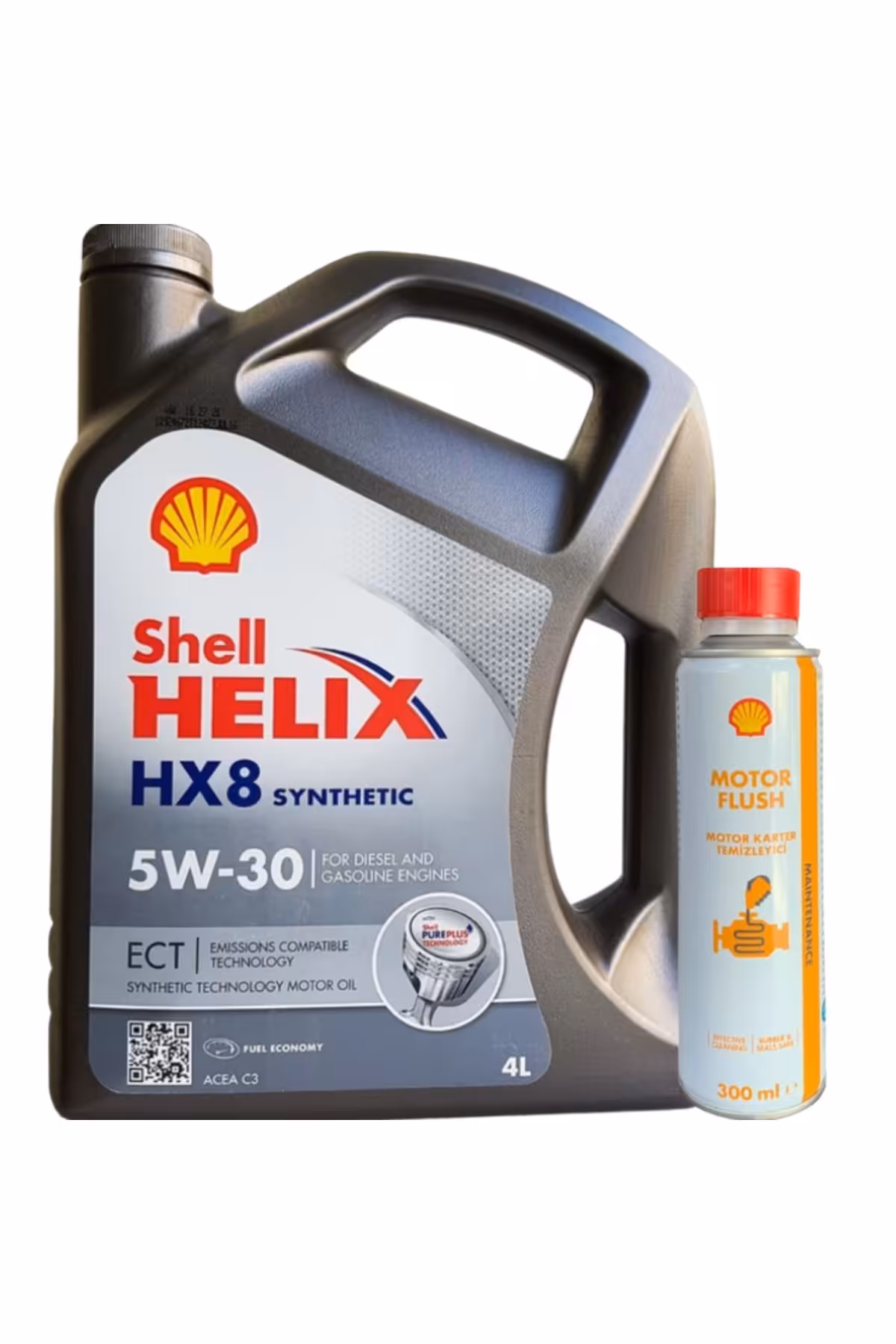 روغن و مکمل موتور HELIX HX8 5W 30 ECT 4 لیتری 2025 رضایت سارر فلاش Shell