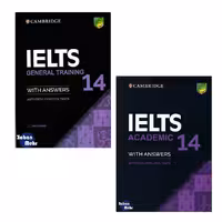 کتاب Cambridge IELTS 14 Academic_General اثر جمعی از نویسندگان انتشارات زبان مهر 2 جلدی