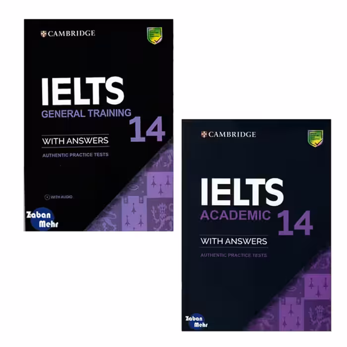 کتاب Cambridge IELTS 14 Academic_General اثر جمعی از نویسندگان انتشارات زبان مهر 2 جلدی