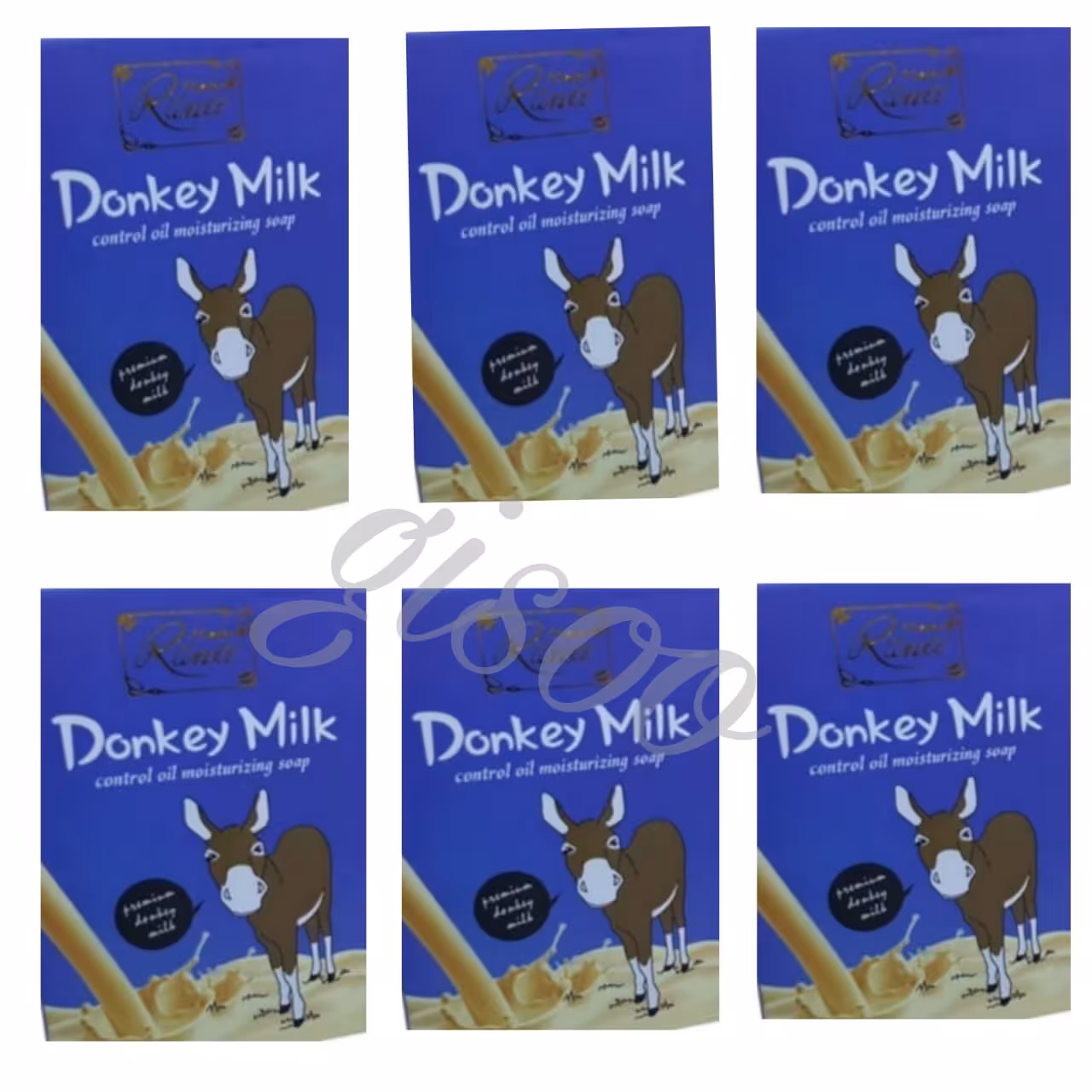 صابون سفید کننده شیر الاغ 6عددی