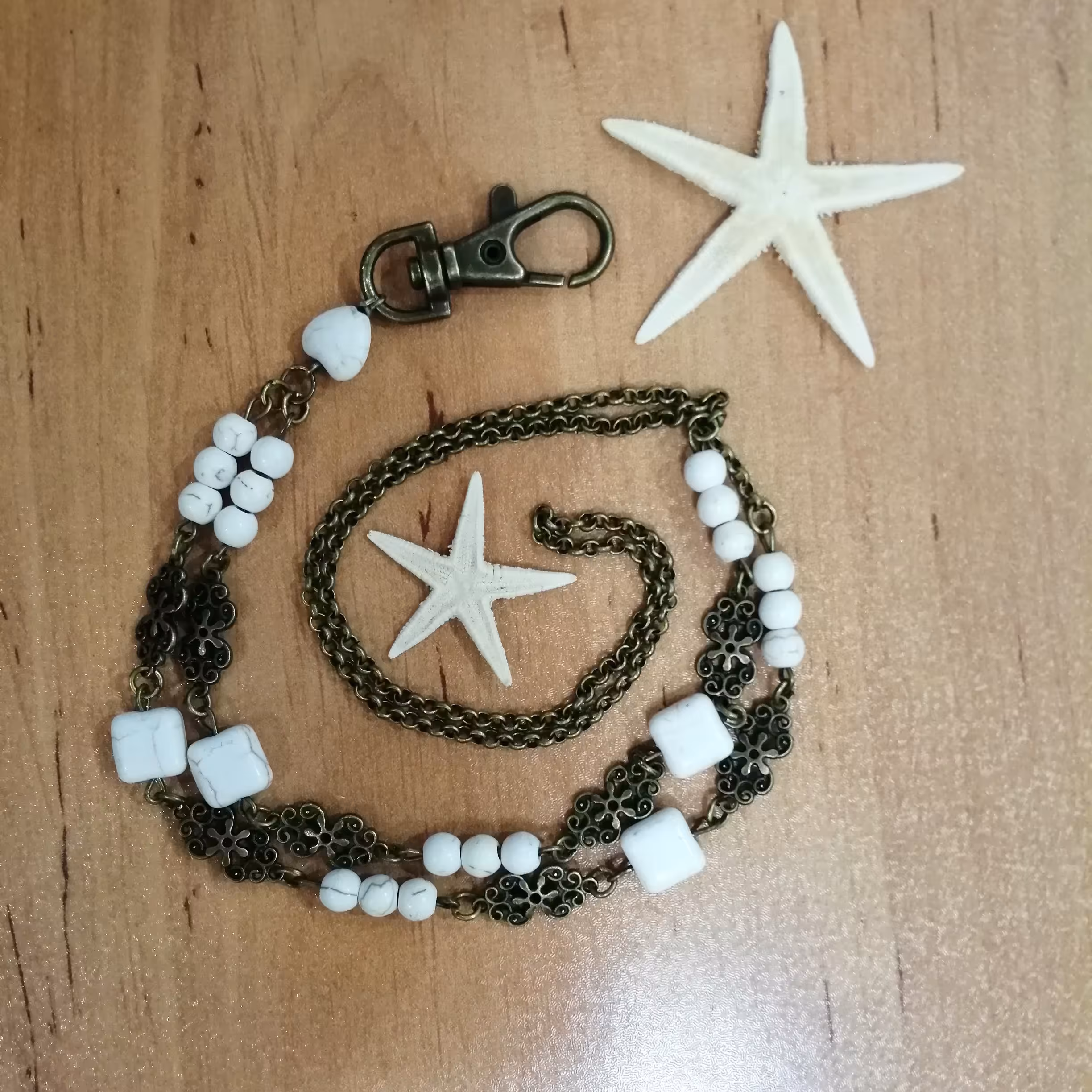 بند تگ گردنی پرستاران(مروارید سفید) 