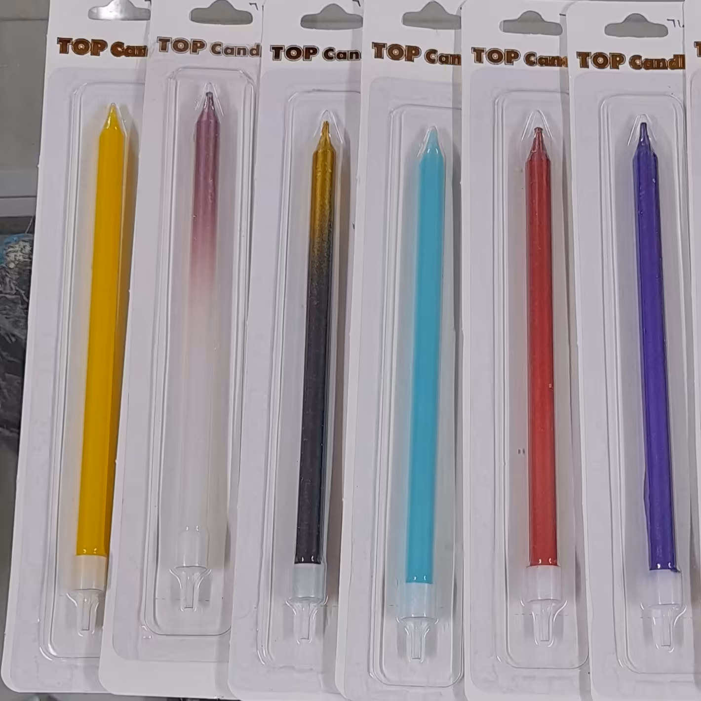 شمع مدادی بارنگ بندی متموع