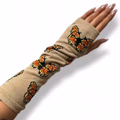 ساقدست پروانه کرم انگشتی نخ پنبه فری سایز