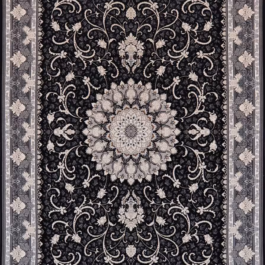 فرش  اکرلیک  12 متری 700 شانه طرح تلناز رنگ سرمه ای کد N199