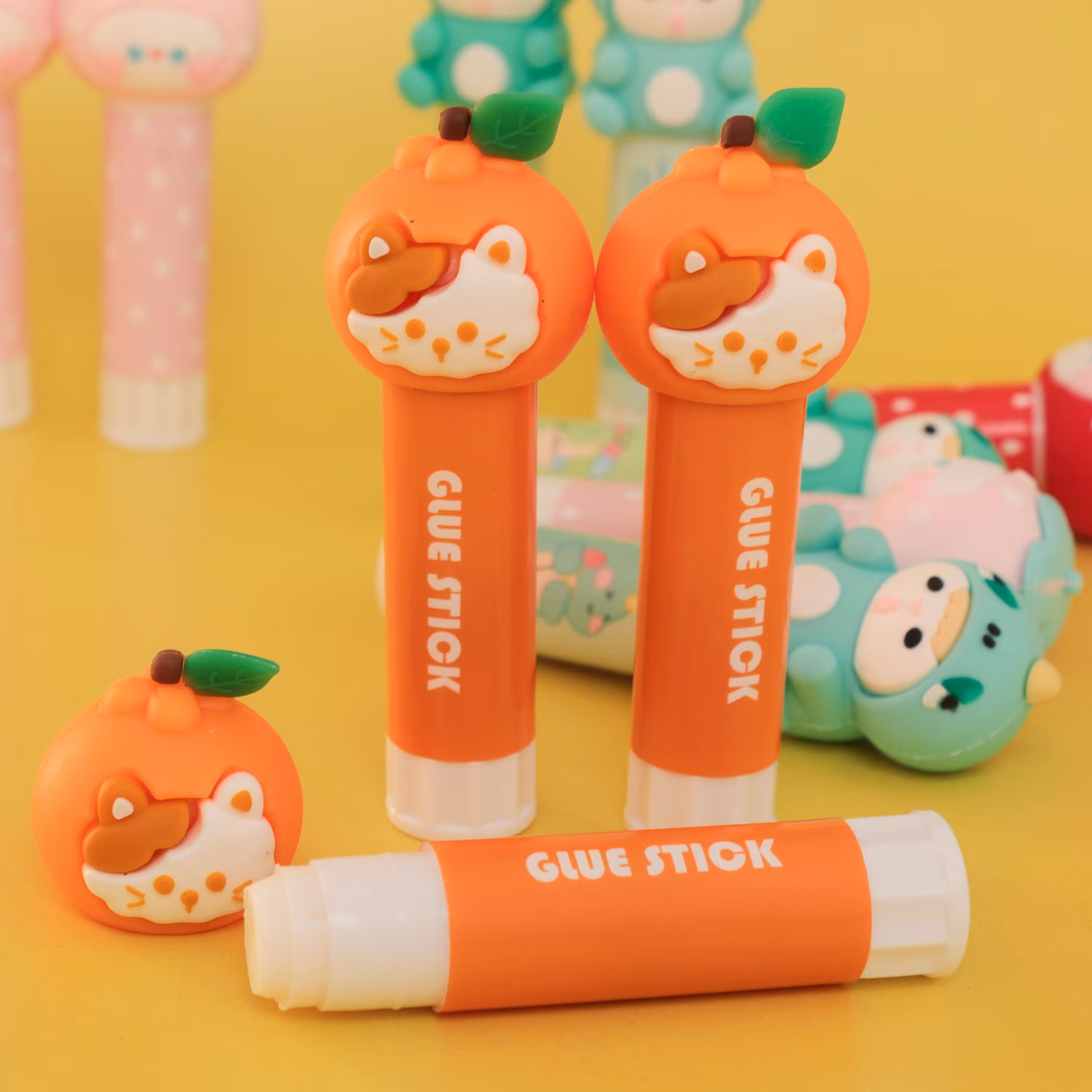 چسب ماتیکی نارنجی گربه 