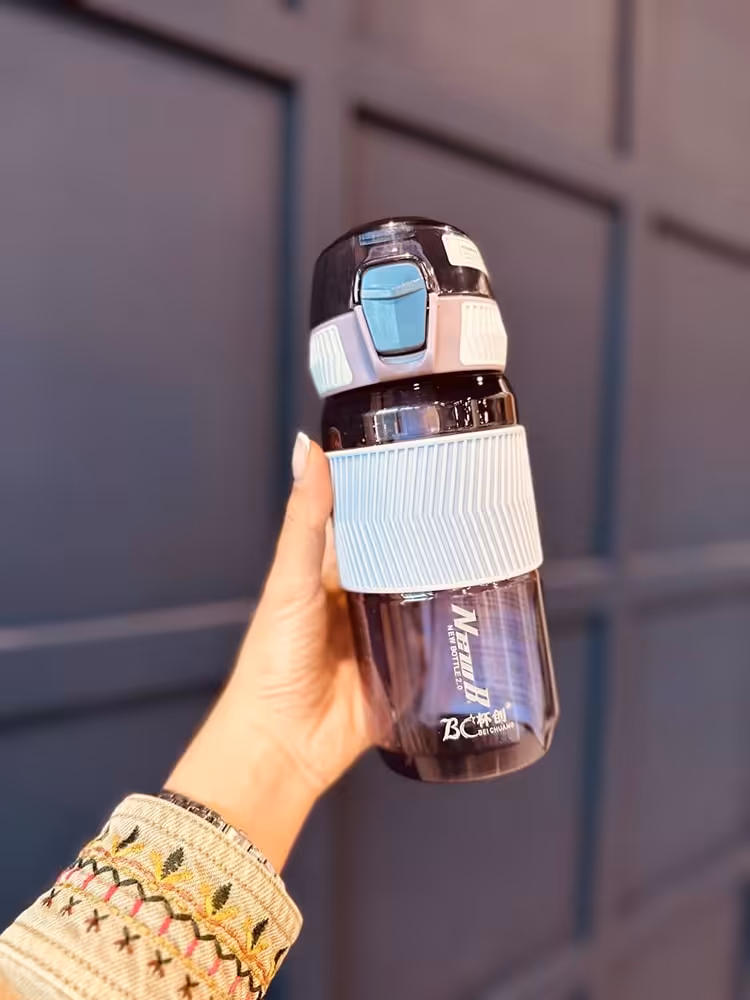 قمقمه قفلی شفاف دورسیلیکون کد001035