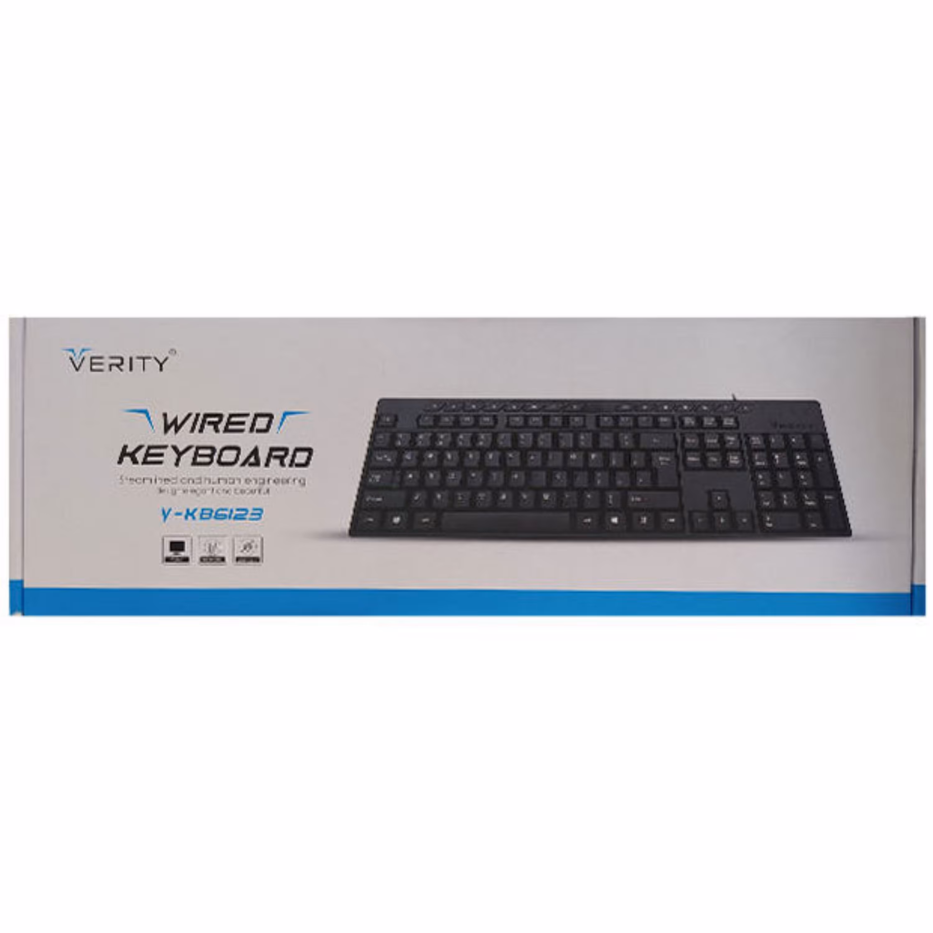 کیبورد Verity V-KB6123 با گارانتی 12 ماهه