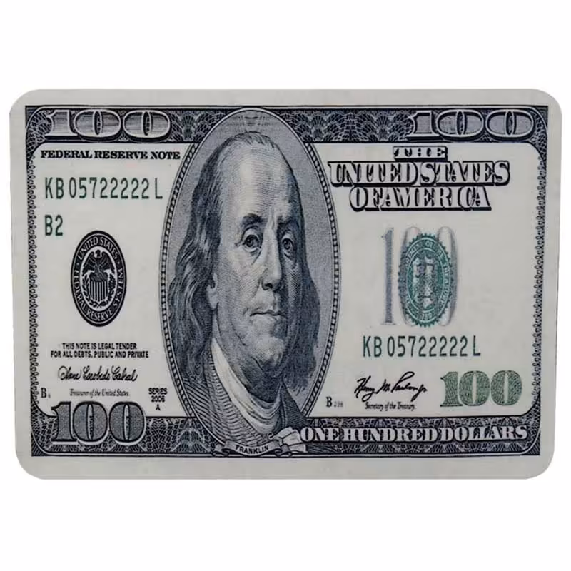 پد ماوس 20*28 سانتی طرح صد دلاری