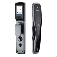 دستگیره هوشمند دوربین دار مانیتور چشمی اثرانگشتی فول اتومات برند Smartlock قفل هوشمند کیفیت عالی  v200 قفل دیجیتال 