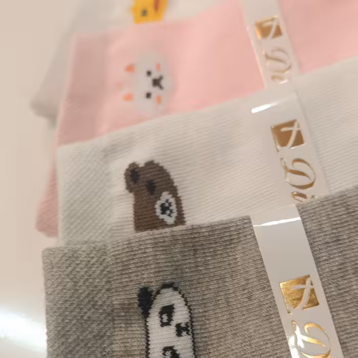 جوراب مچی تدی در چهار طرح مختلف 