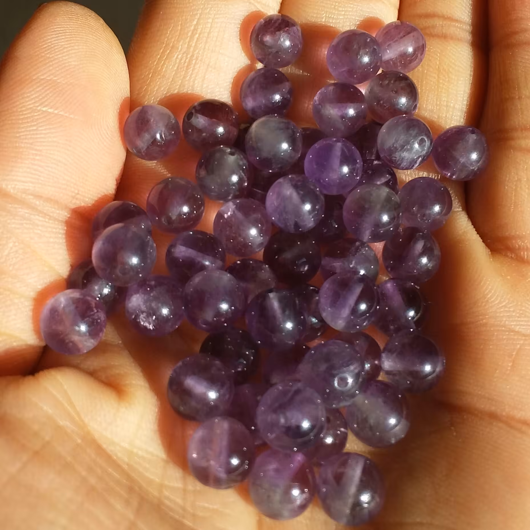 مهره آمیتیس وارداتی اروگوئه صد در صد طبیعی کیفیت عالی پر رنگ