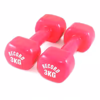 دمبل ایروبیک بانوان روکش‌ دار 3 کیلوگرمی رکورد مدل New - دو عددی