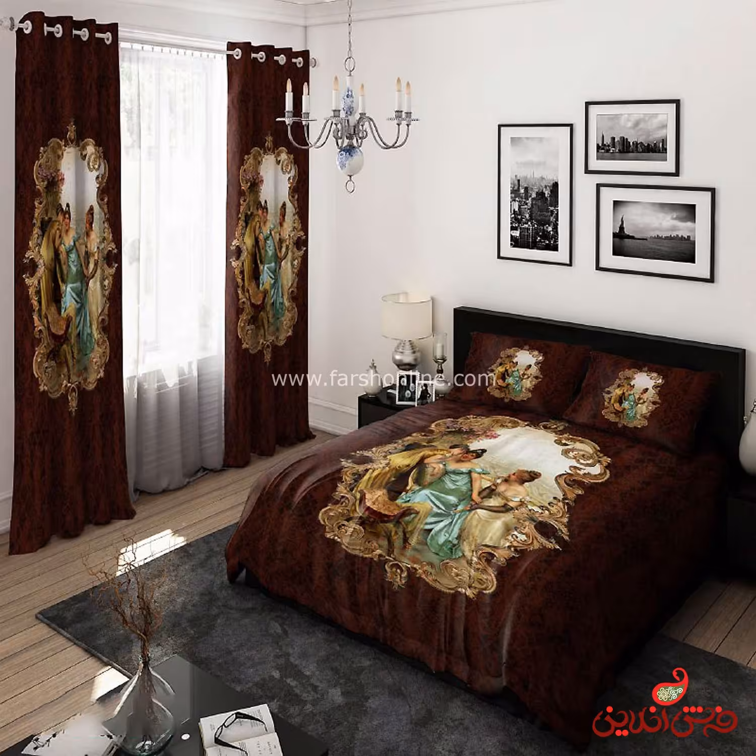 روتختی  طرح تابلو نقاشی کلاسیک فرانسوی کد 15497