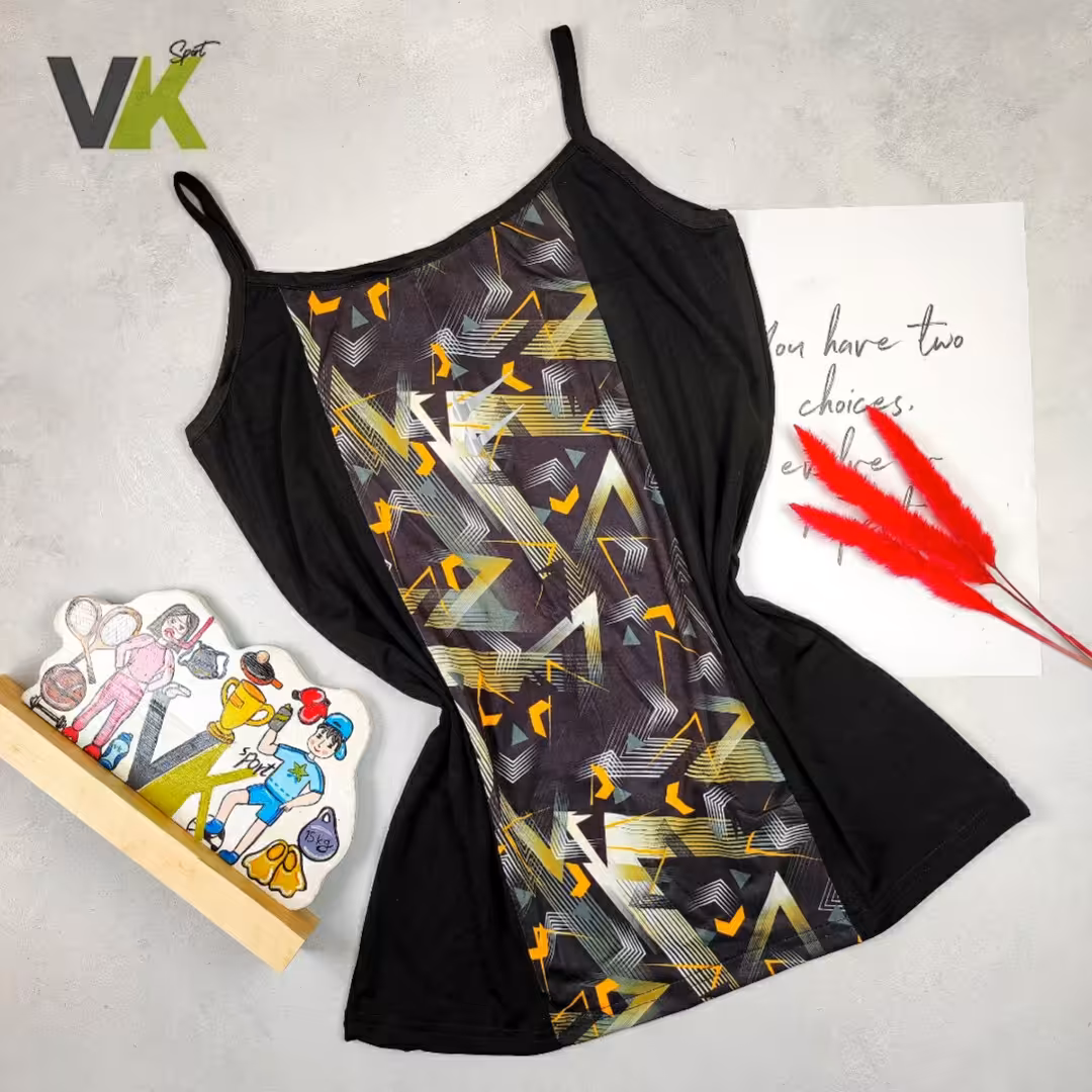 تاپ زنانه نایک بندی پارچه فلامنت طرح دار زرد قبل از ثبت موجودی بگیرید 