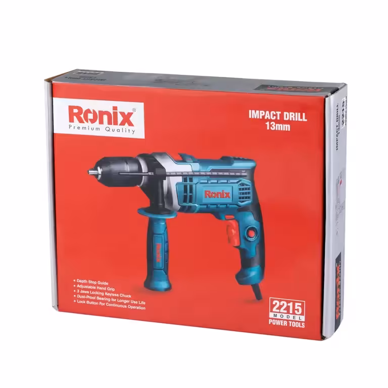 دریل برقی چکشی 850 وات سه نظام اتوماتیک مدل 2215 رونیکس