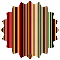رومیزی مخمل طرح راه راه سایز 90 در 95 مدل T6-86 شرکت رنس