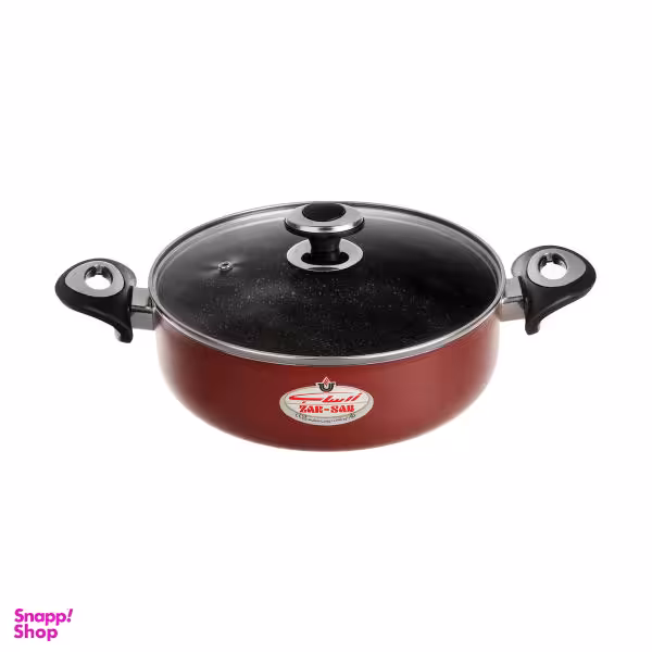 قابلمه کوتاه گرانیتا زرساب با در شیشه ای مدل GT-424KG سایز 24