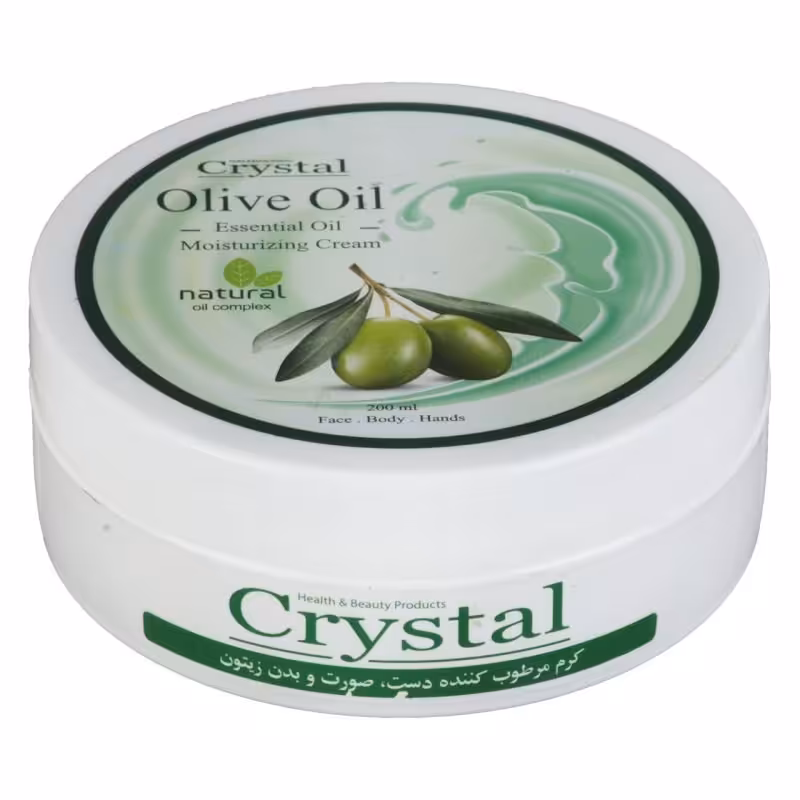 کرم مرطوب کننده کریستال مدل Olive حجم 200 میلی لیتر