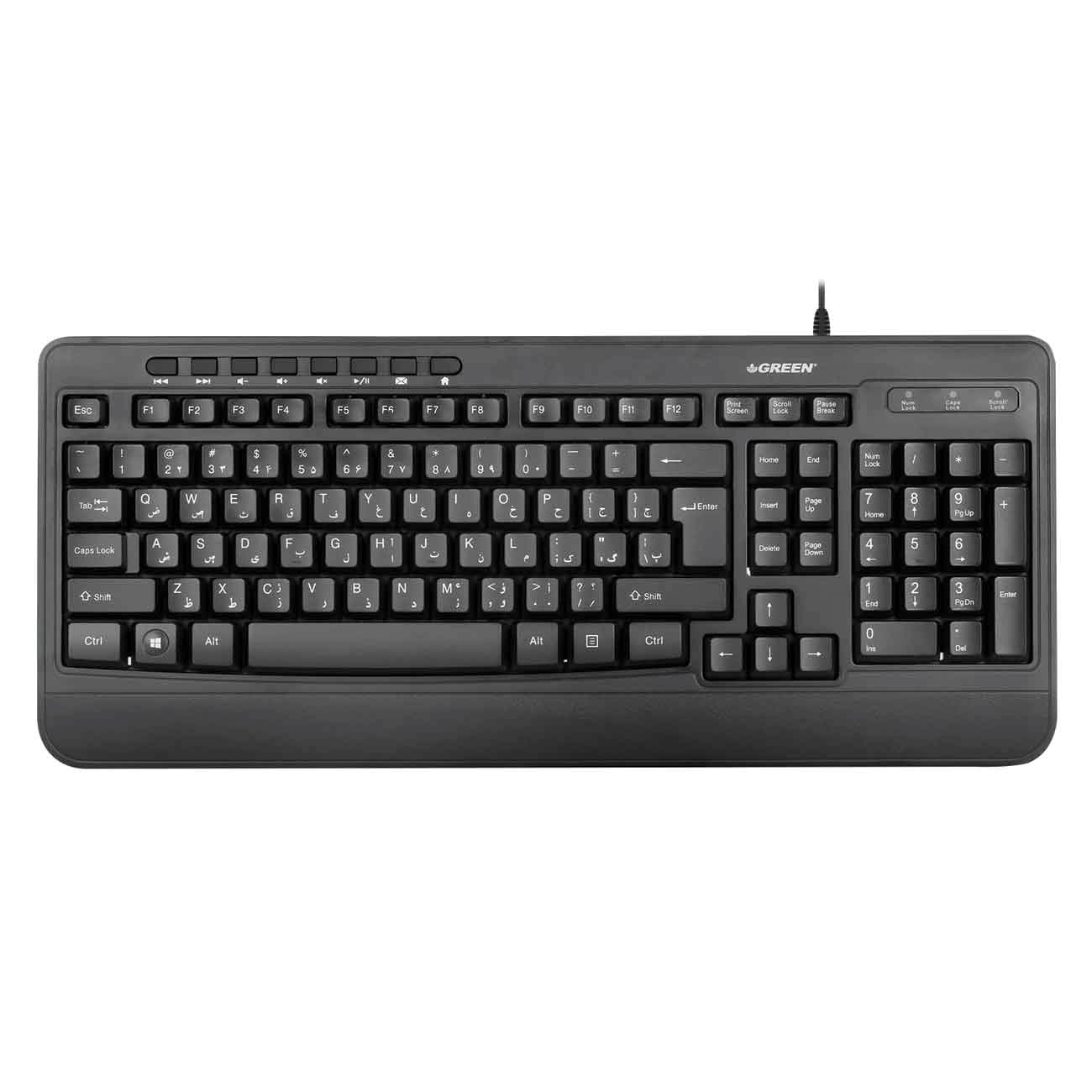 کیبورد با سیم گرین Green GK-303