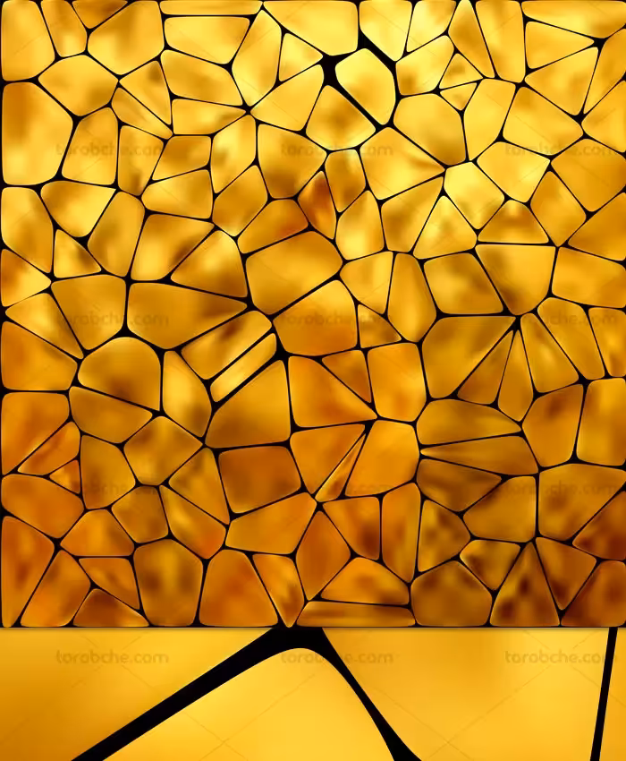 وکتور بکگراند سنگ فرش طلایی رنگ | گرافیک با طعم تربچه