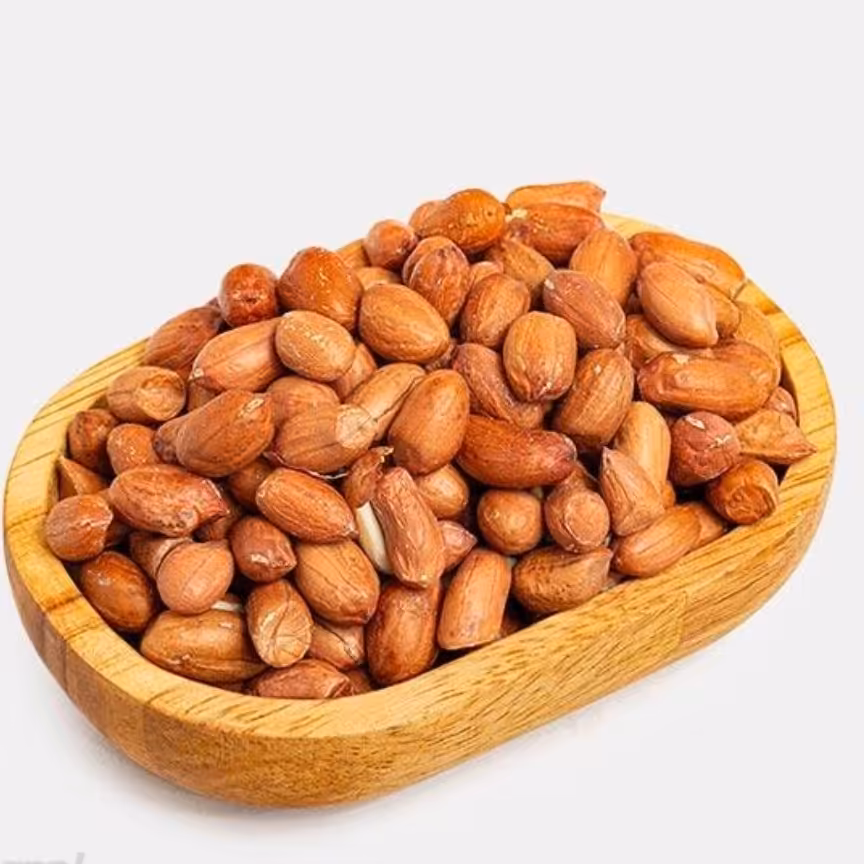 مغز بادام زمینی خام  (500گرم ) تازه و یکدست 