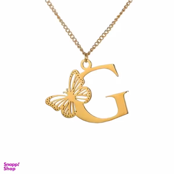 گردنبند طلا 18 عیار زنانه شمیم گلد گالری مدل جی