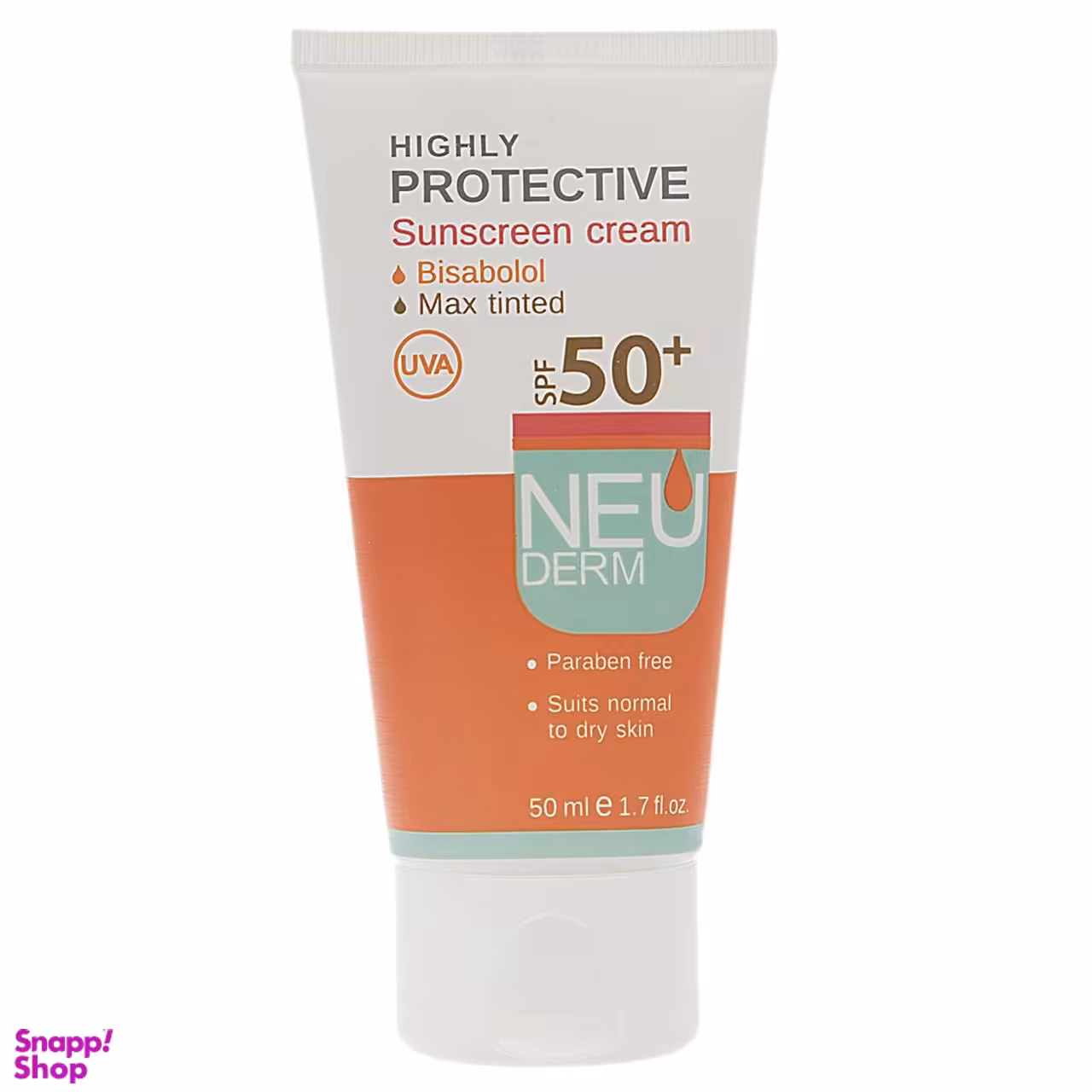 کرم ضد آفتاب نیودرم (Neuderm) مدل Highly Protective Max Tinted SPF50 حجم 50 میلی‌‌لیتر