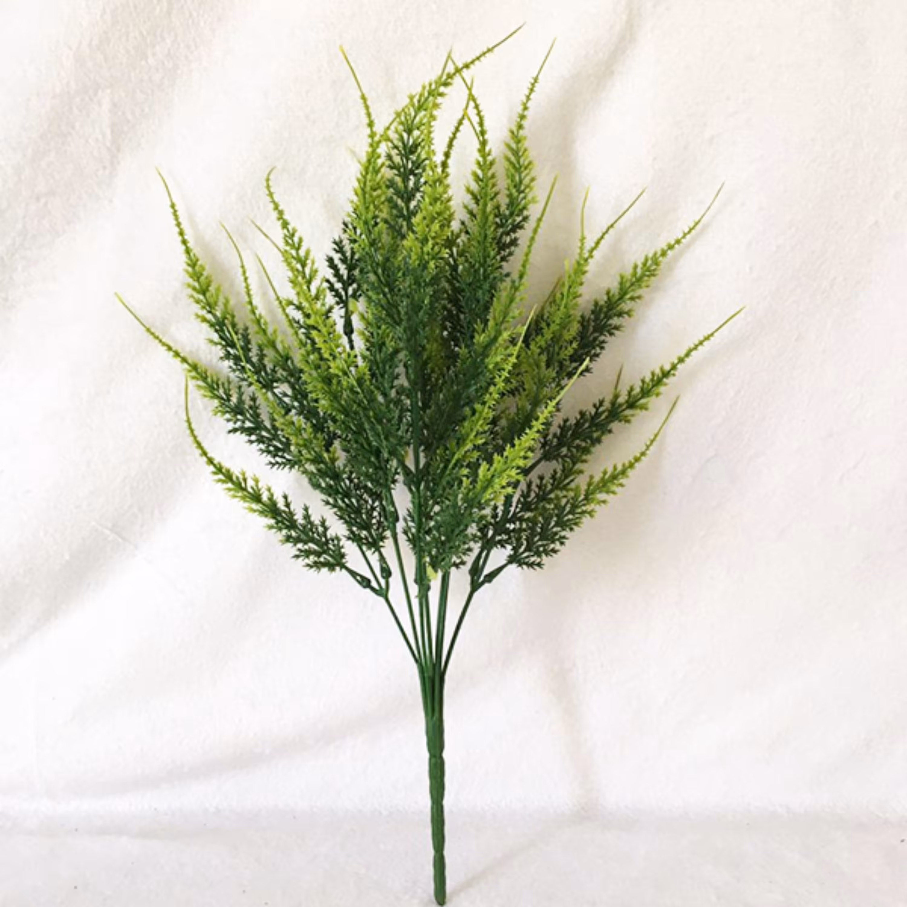 دسته گل مصنوعی مدل بسته 2 عددی سرو رنگ سبز ارتفاع 38 سانتی متر