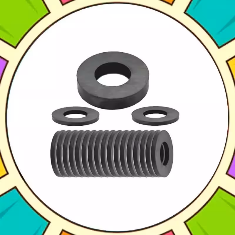 آهن ربا فلزی مدل واشر مجموعه 20 عددی