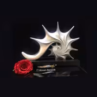 مجسمه دکوری پتینه هدیه تزیینی هنری کادو تندیس حلزون